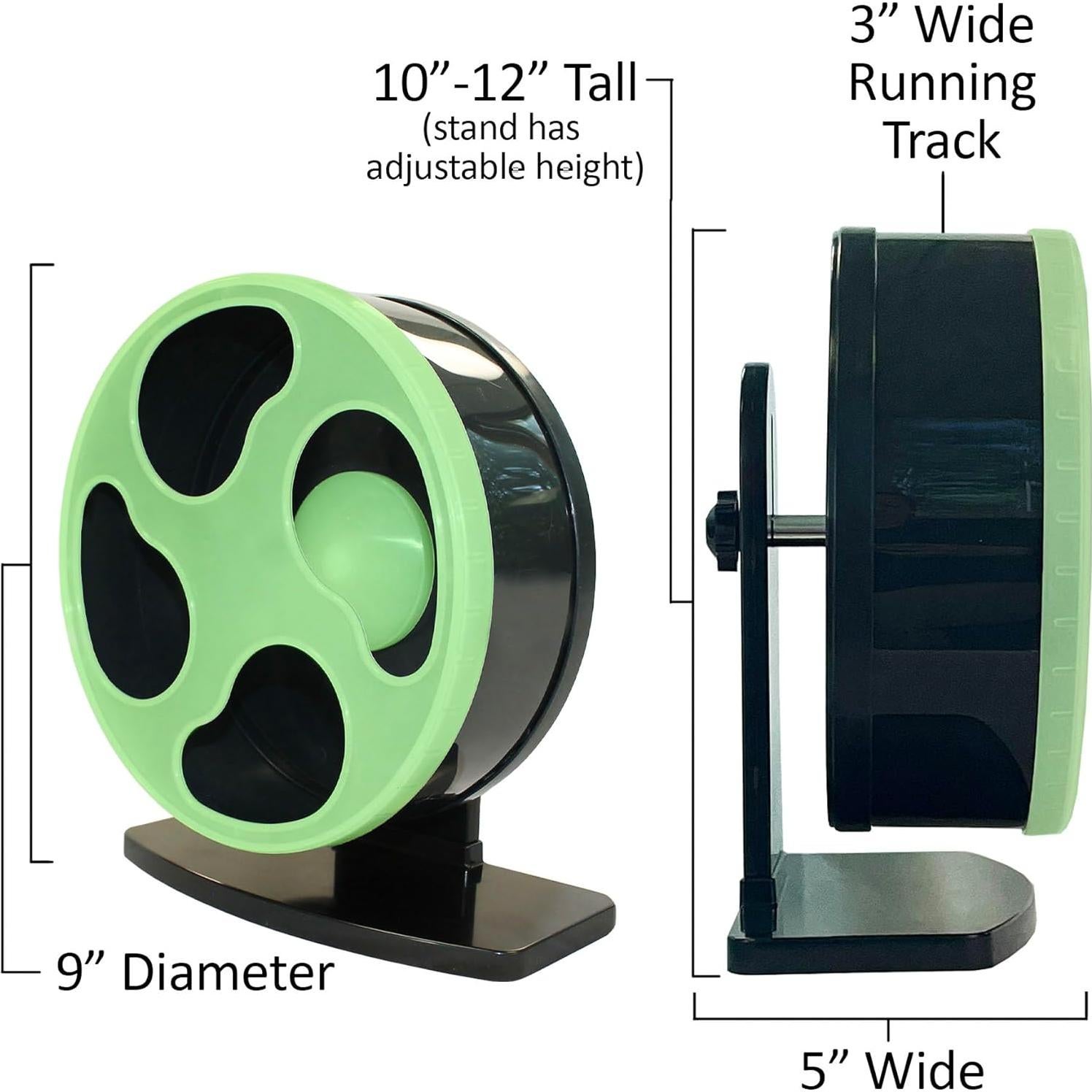 Rueda de Ejercicio Silent Runner Exotic Nutrition 22.86 cm Brilla en la Oscuridad