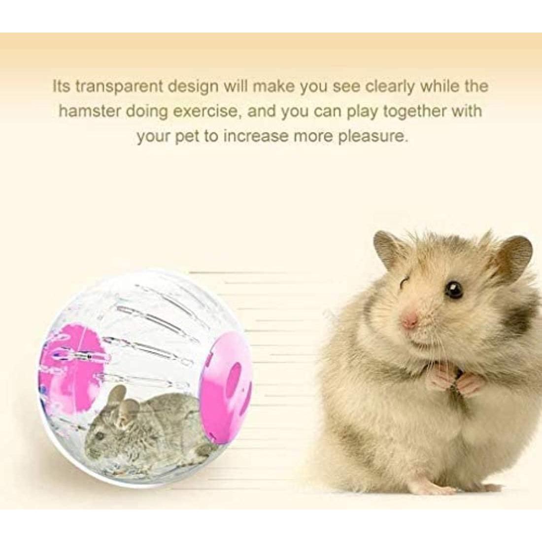 Bola de Ejercicio para Hámster WNZQK 12 cm Rosa Silenciosa