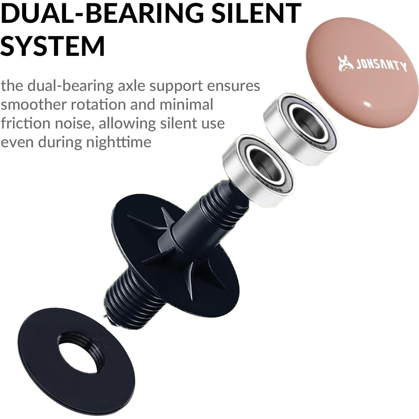 Rueda de Hámster Silenciosa JONSANTY 24.5 cm Antideslizante