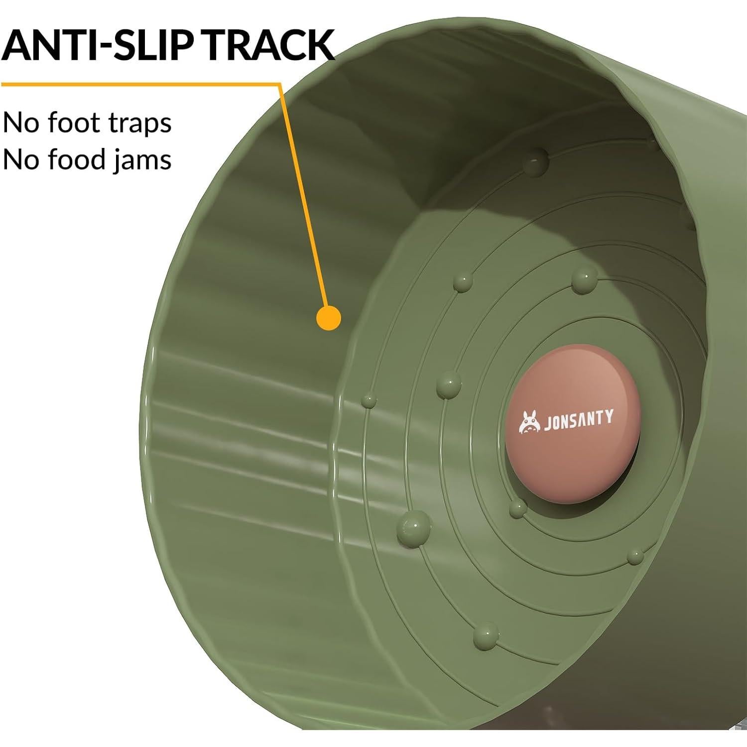 Rueda de Hámster Silenciosa JONSANTY 24.5 cm Antideslizante