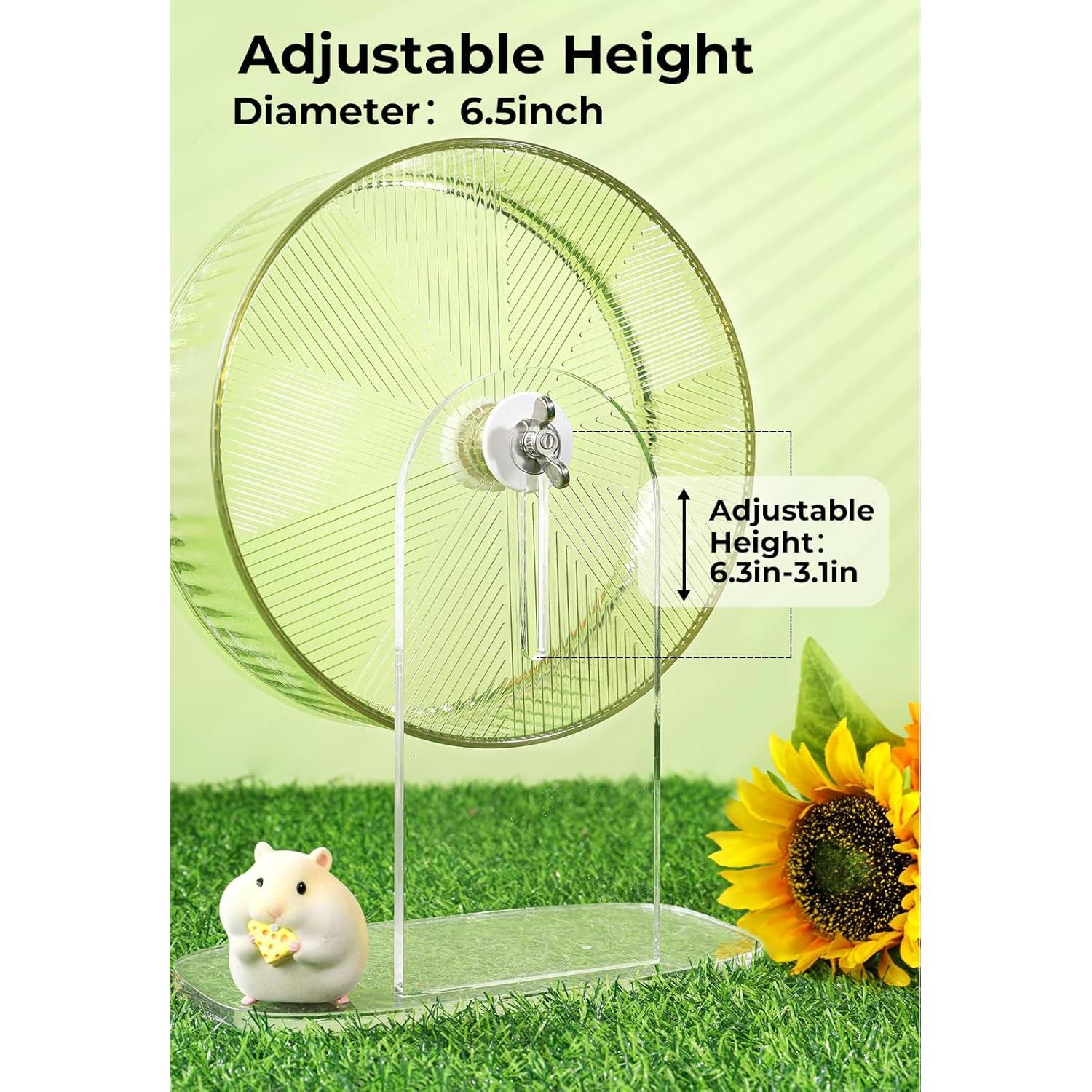 Rueda de Ejercicio para Hámster Mini&Moe 21.6 cm Ajustable Amarillo