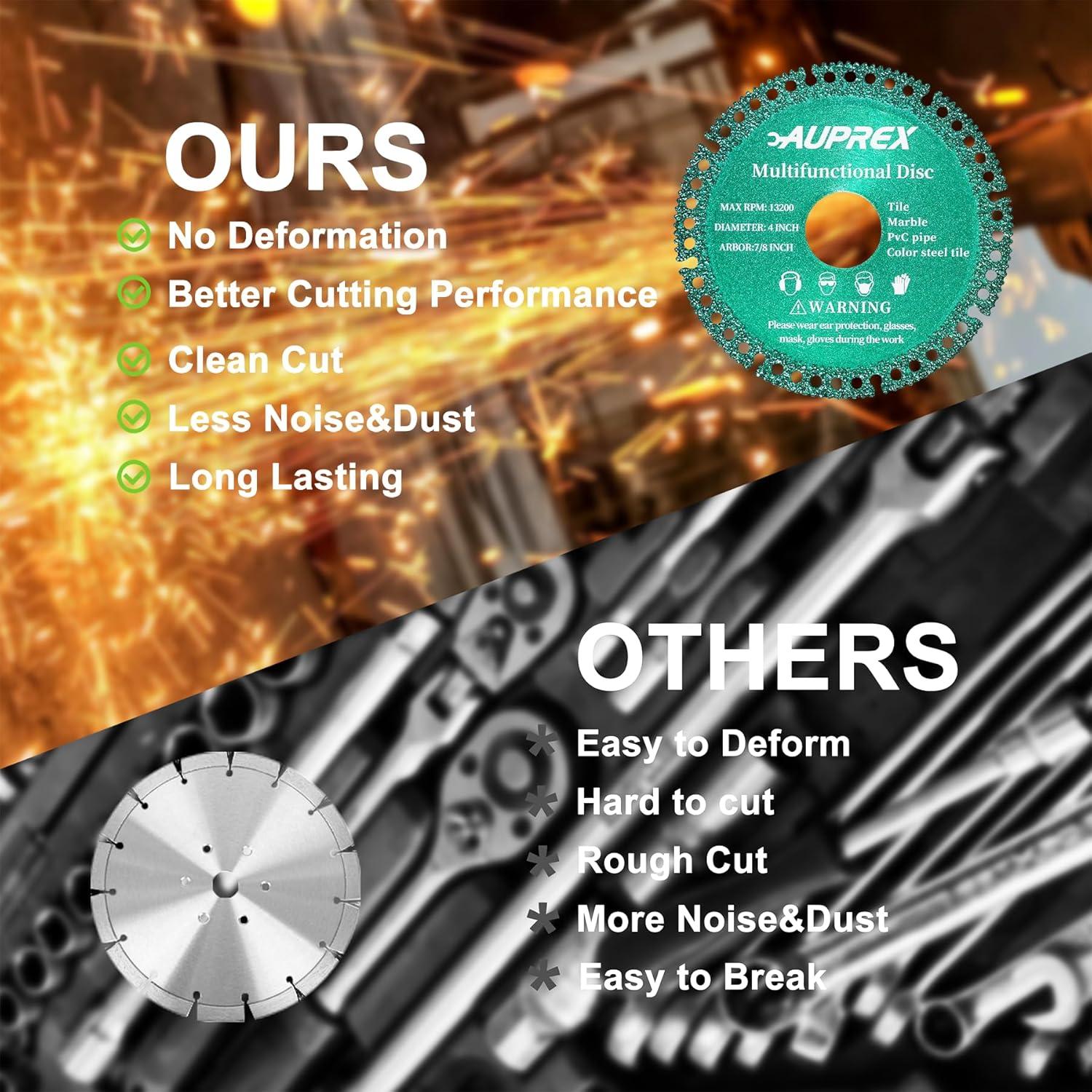 Paquete de 5 Discos Indestructibles 10.16 cm AUPREX Verde