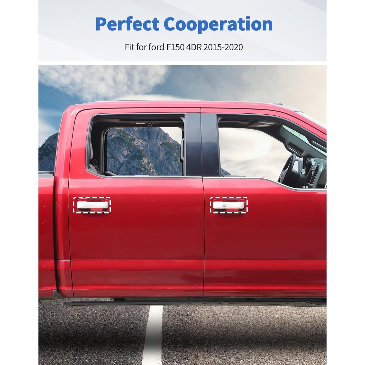 Cubiertas de Manijas de Puerta Exterior DSWSQ para Ford F150 2015-2020