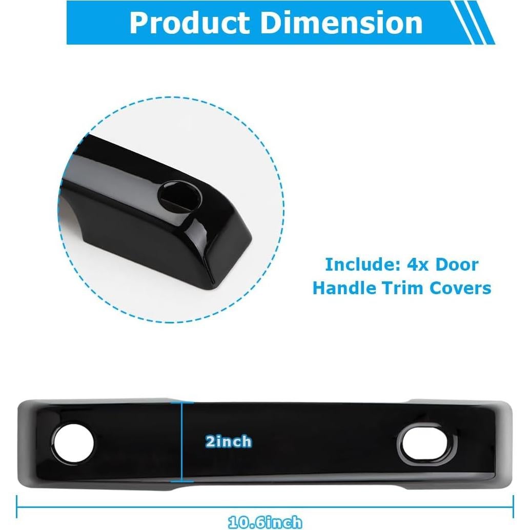 Cubierta de Manija de Puerta DLOVEG para Ford F150 2021-2024