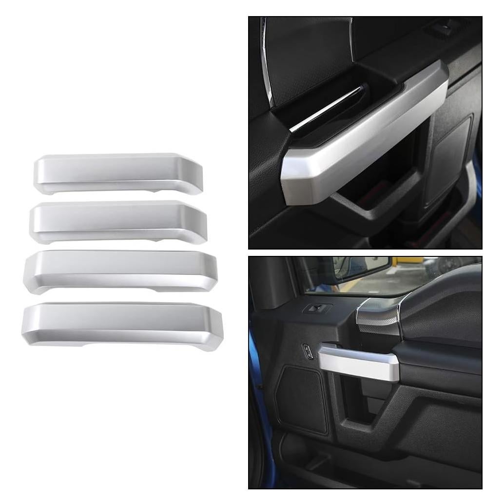 Cubiertas de Manijas de Puerta Interna Voodonala para Ford F150 2015-2020 - ABS Plateado