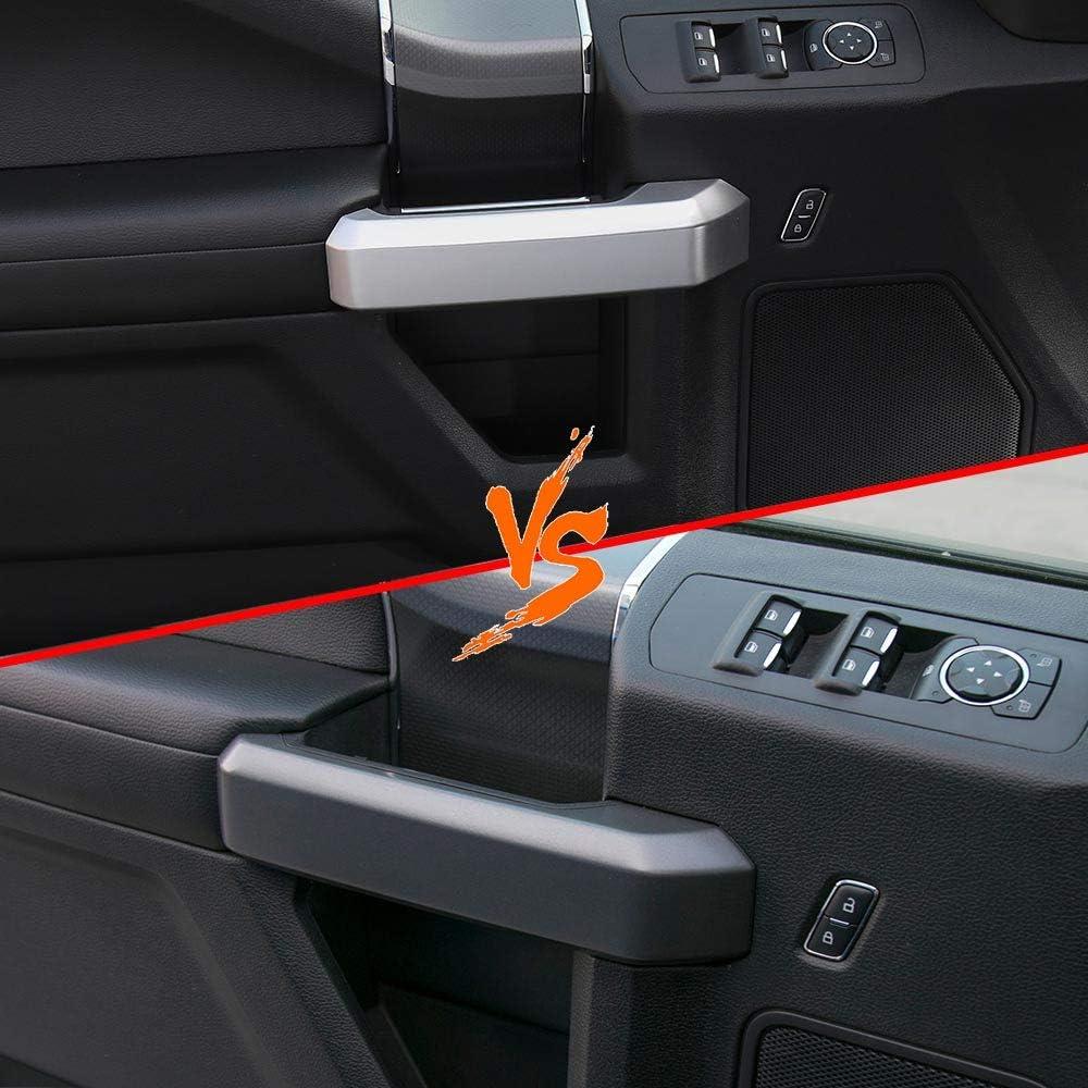 Cubiertas de Manijas de Puerta Interna Voodonala para Ford F150 2015-2020 - ABS Plateado