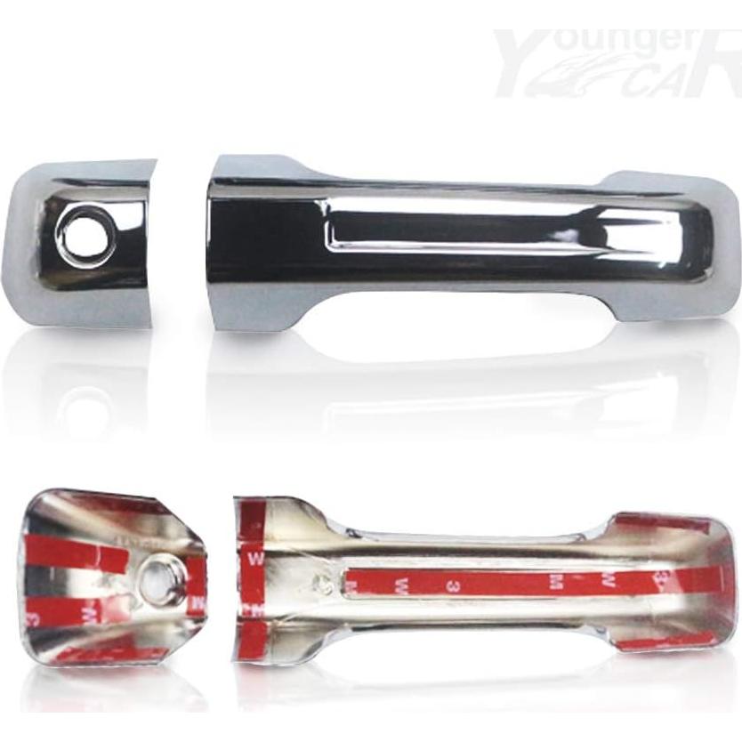 Cubiertas de Manijas de Puerta YOUNGERCAR para Dodge Ram 1500 2019-2025 Cromado ABS - 4 Piezas