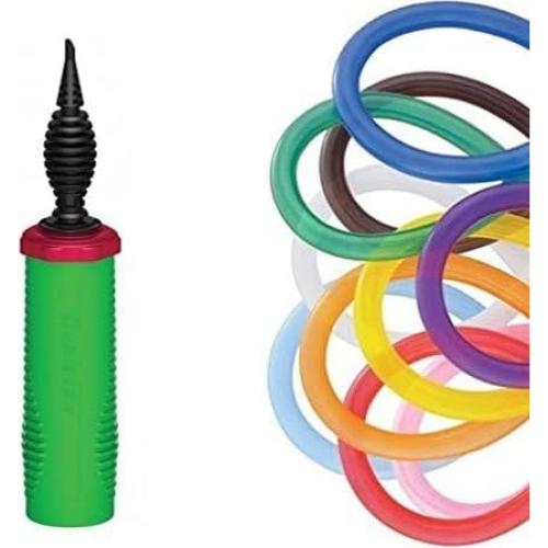 Inflador de aire manual Qualatex - Bomba de globos doble acción