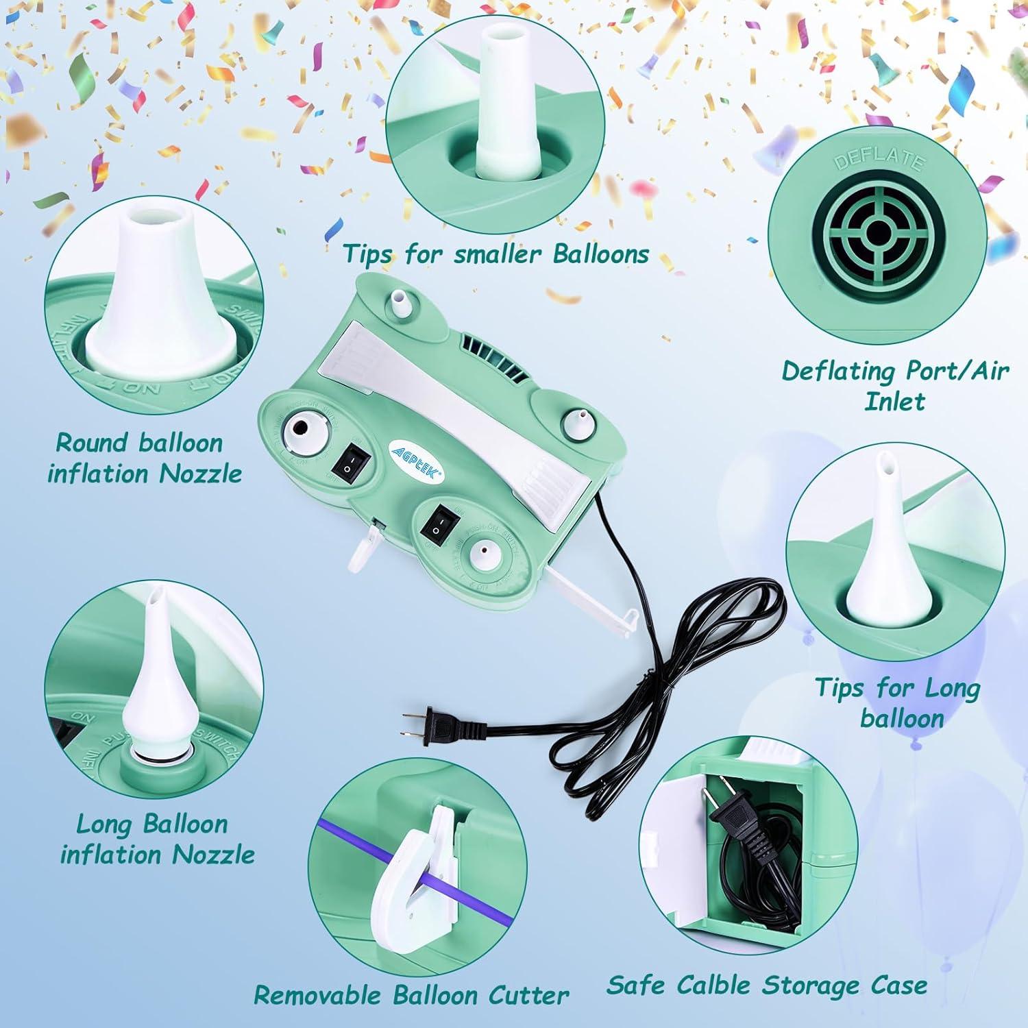 Bomba de Aire Eléctrica 3-en-1 AGPtEK 600W para Globos