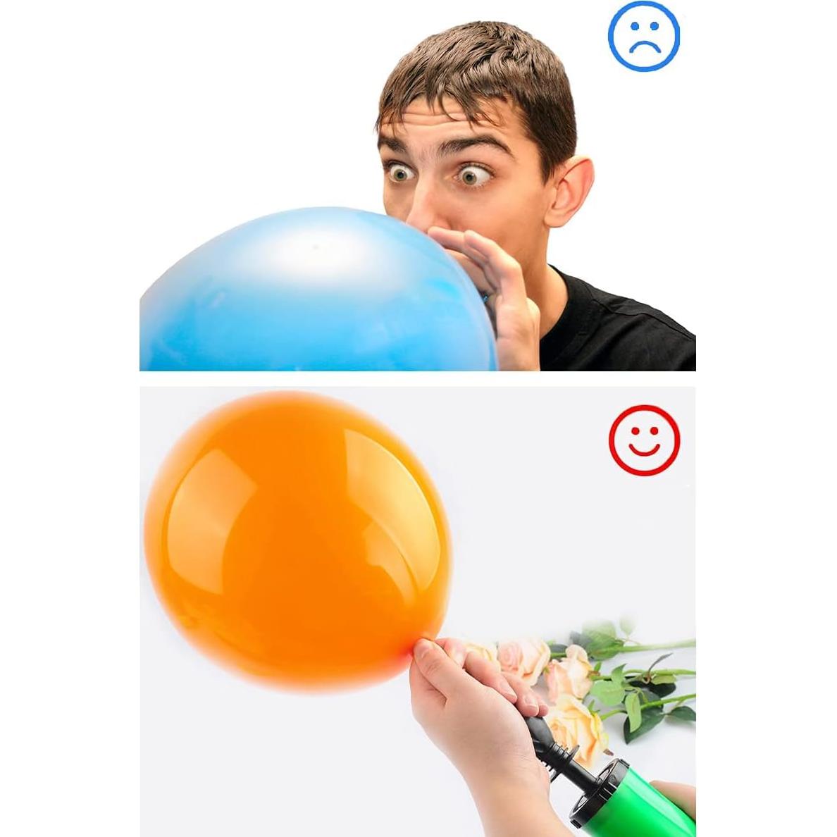 Bomba de globo manual RUIFYRAY 2Pack doble entrada aire