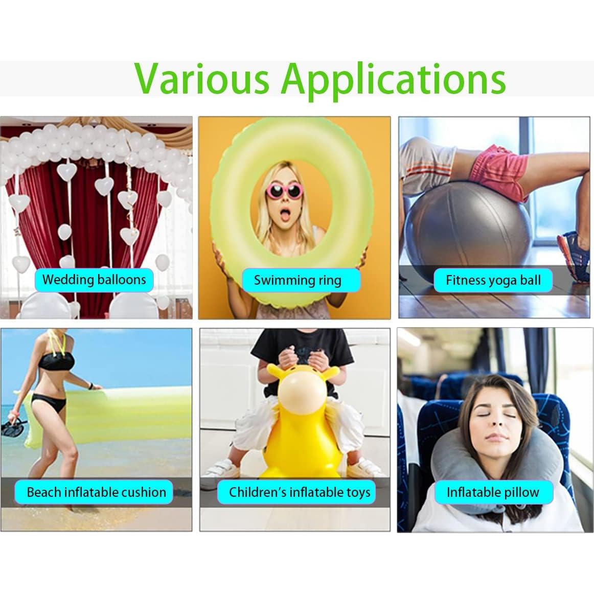 Bomba de globo manual RUIFYRAY 2Pack doble entrada aire