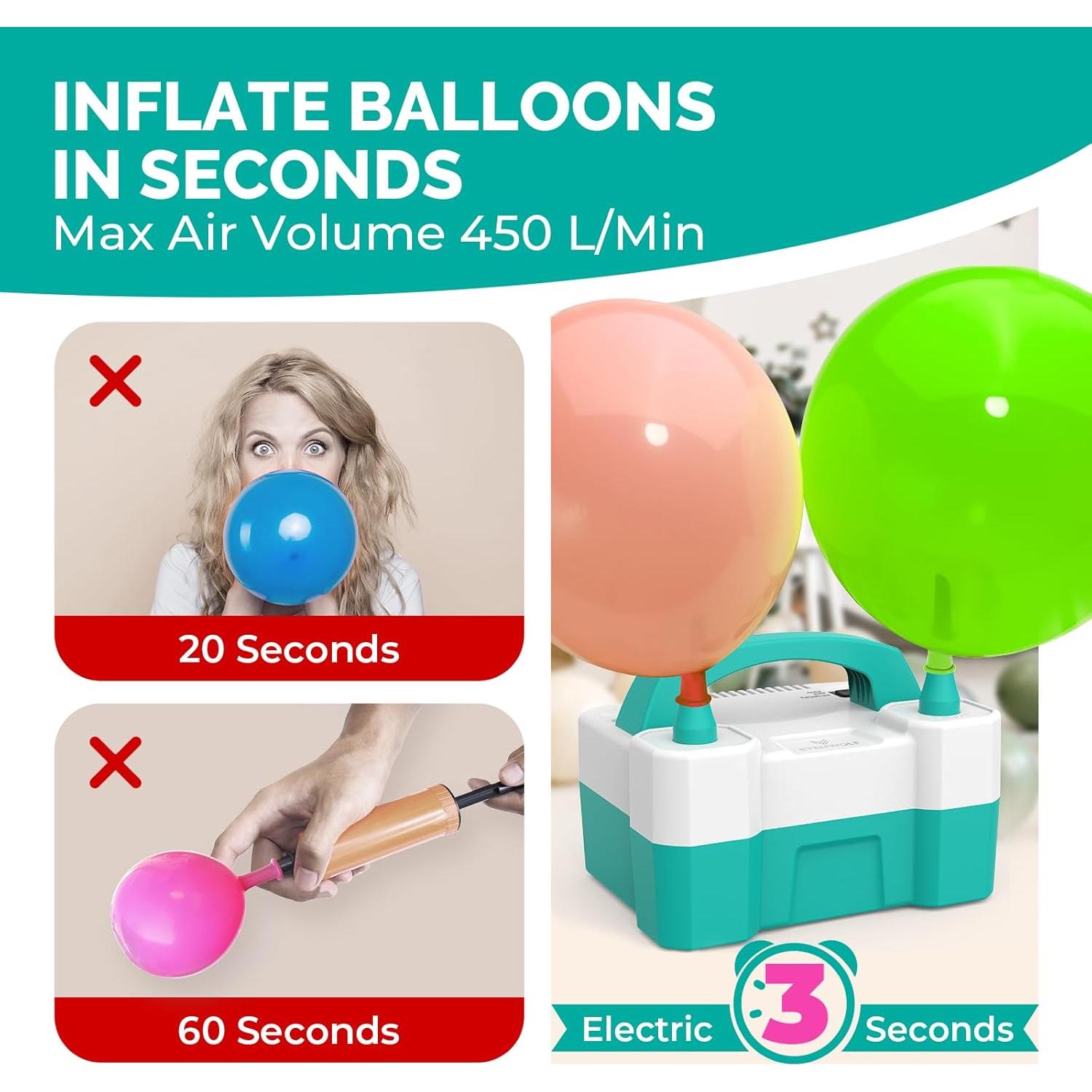 Bomba de Aire Eléctrica ETENWOLF P400 para Globos 550W