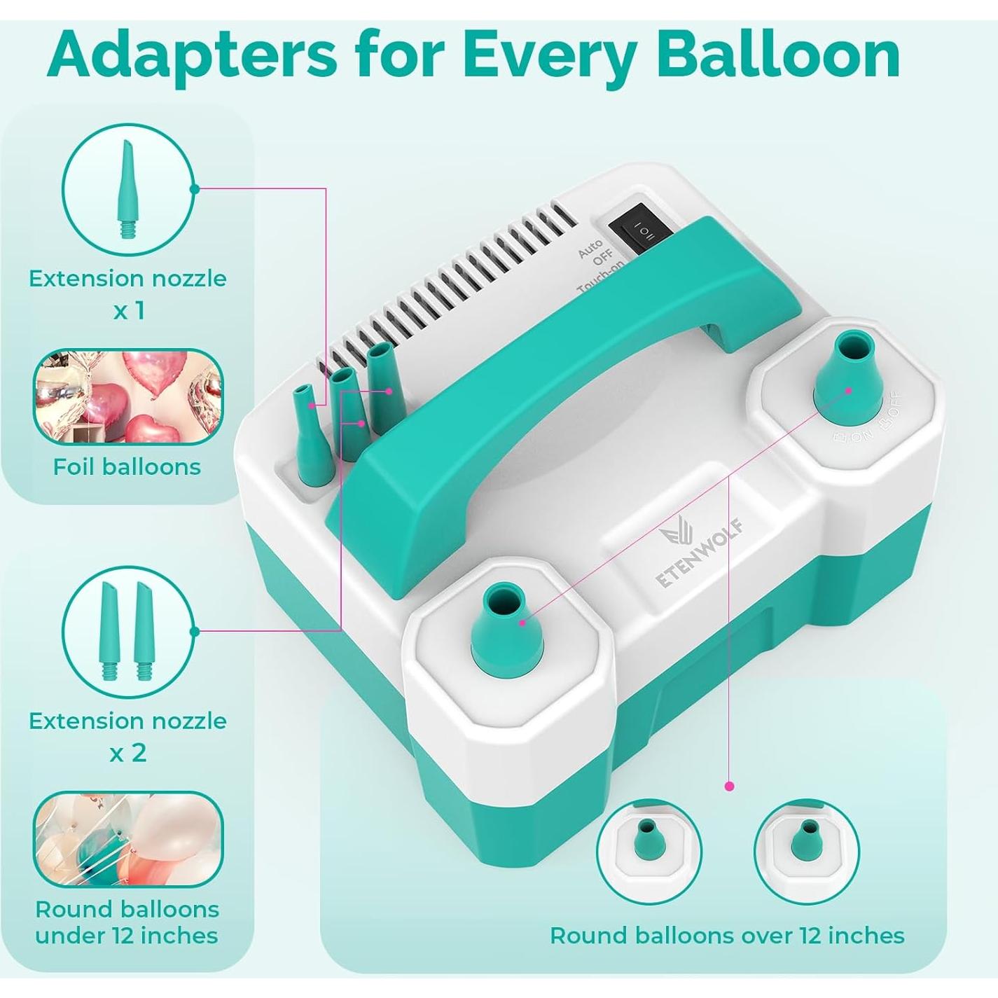 Bomba de Aire Eléctrica ETENWOLF P400 para Globos 550W