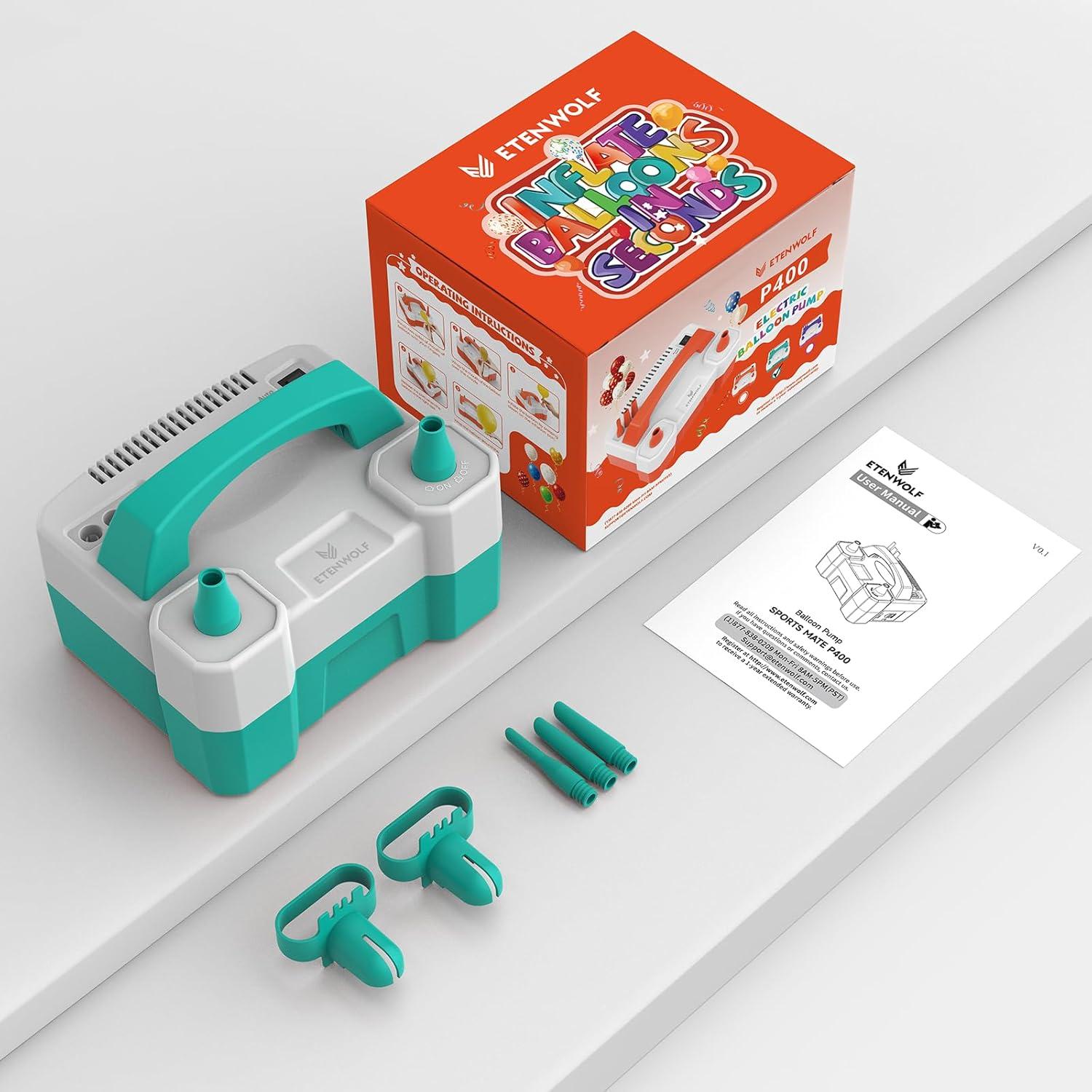 Bomba de Aire Eléctrica ETENWOLF P400 para Globos 550W