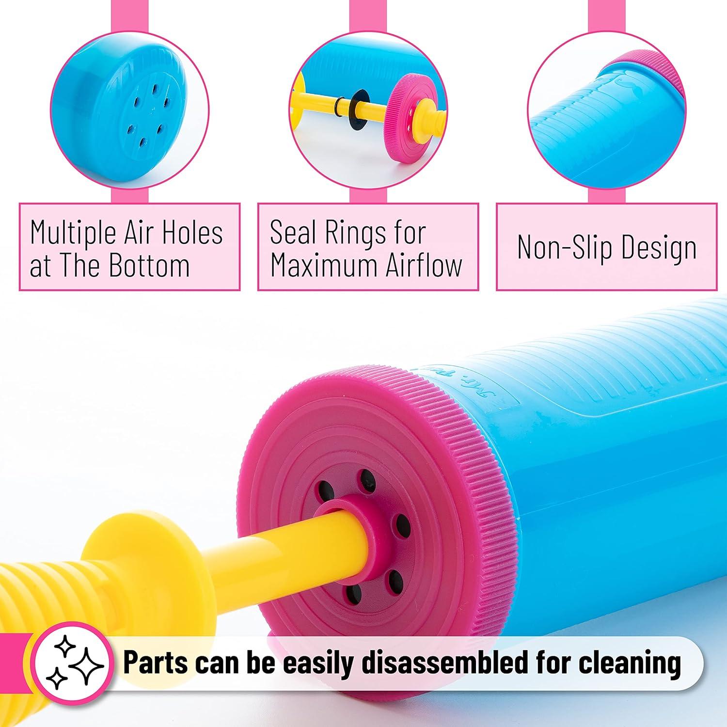 Bomba de Globo de Mano Mr. Pen - 2 Paquetes, Acción Dual