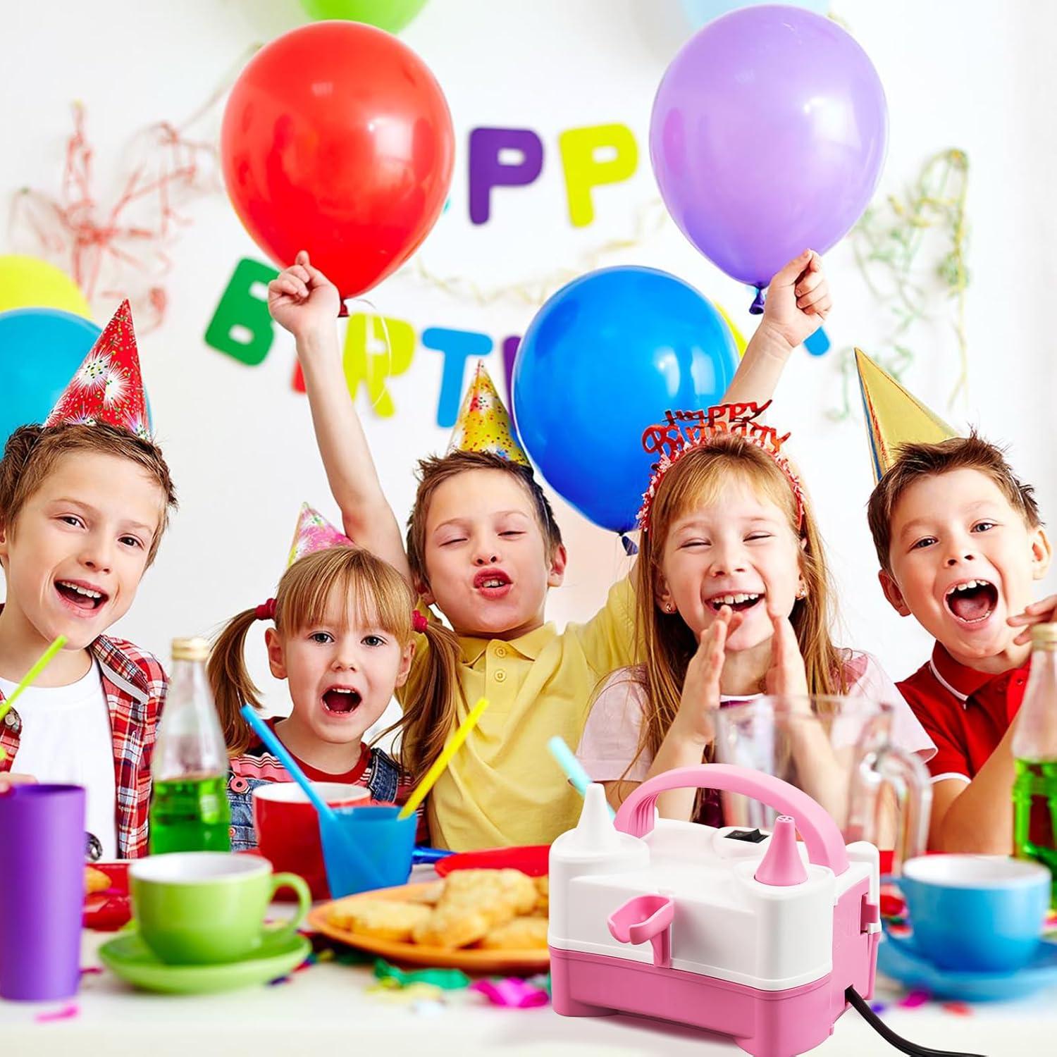 Bomba de globo eléctrica Birodeko rosa portátil 0.61 kg