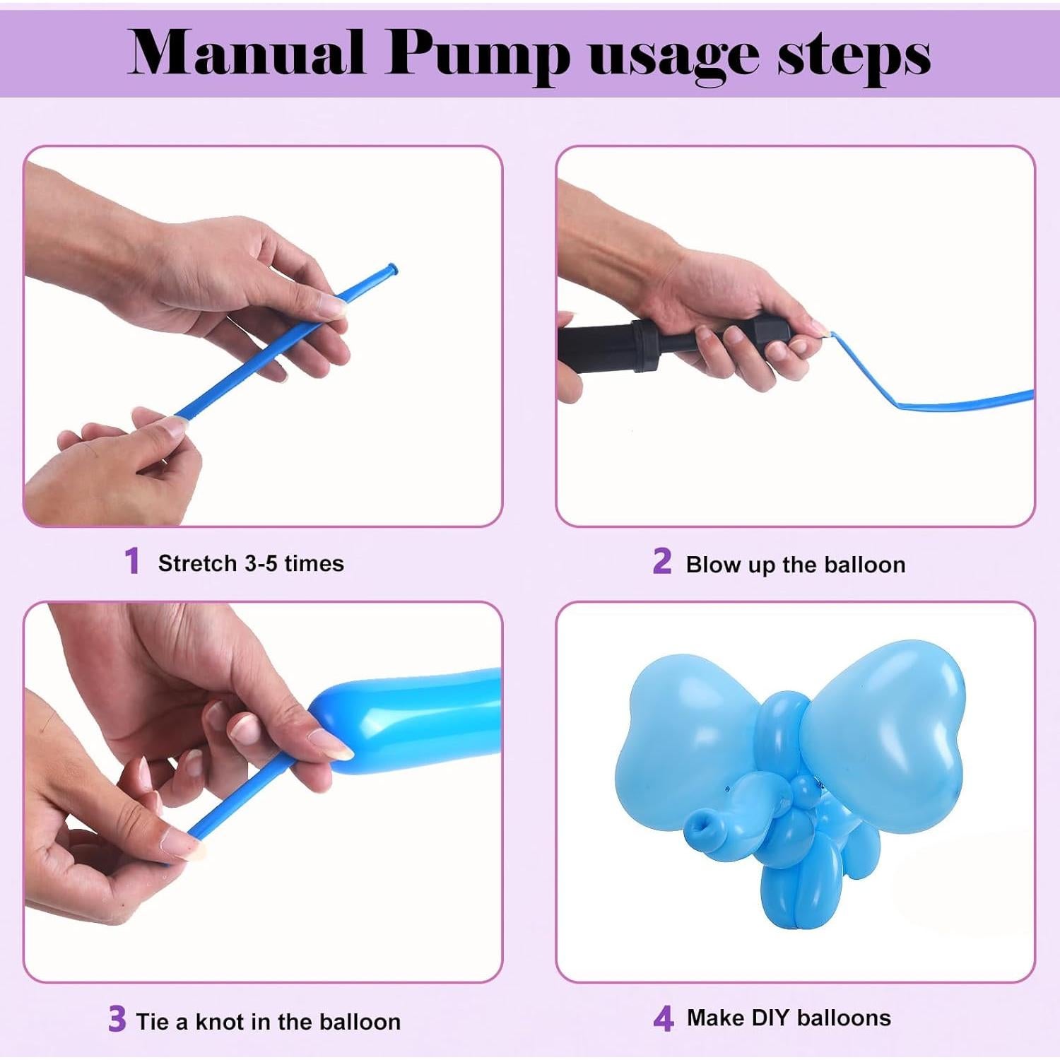 Bomba de Globos Eléctrica QIPUMP con 100 Globos y Accesorios