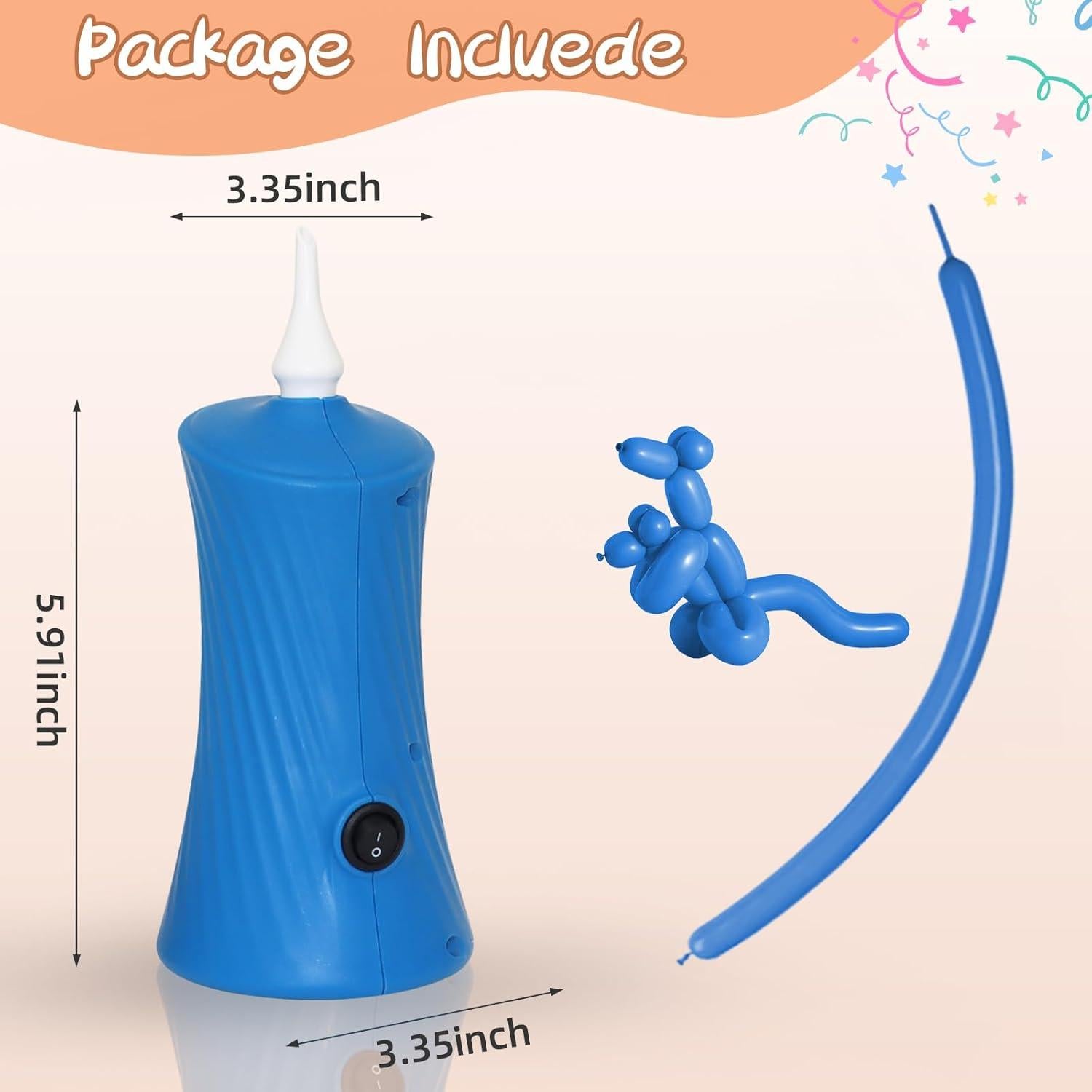 Bomba de globo eléctrica Voircoloria 260, inflador automático portátil