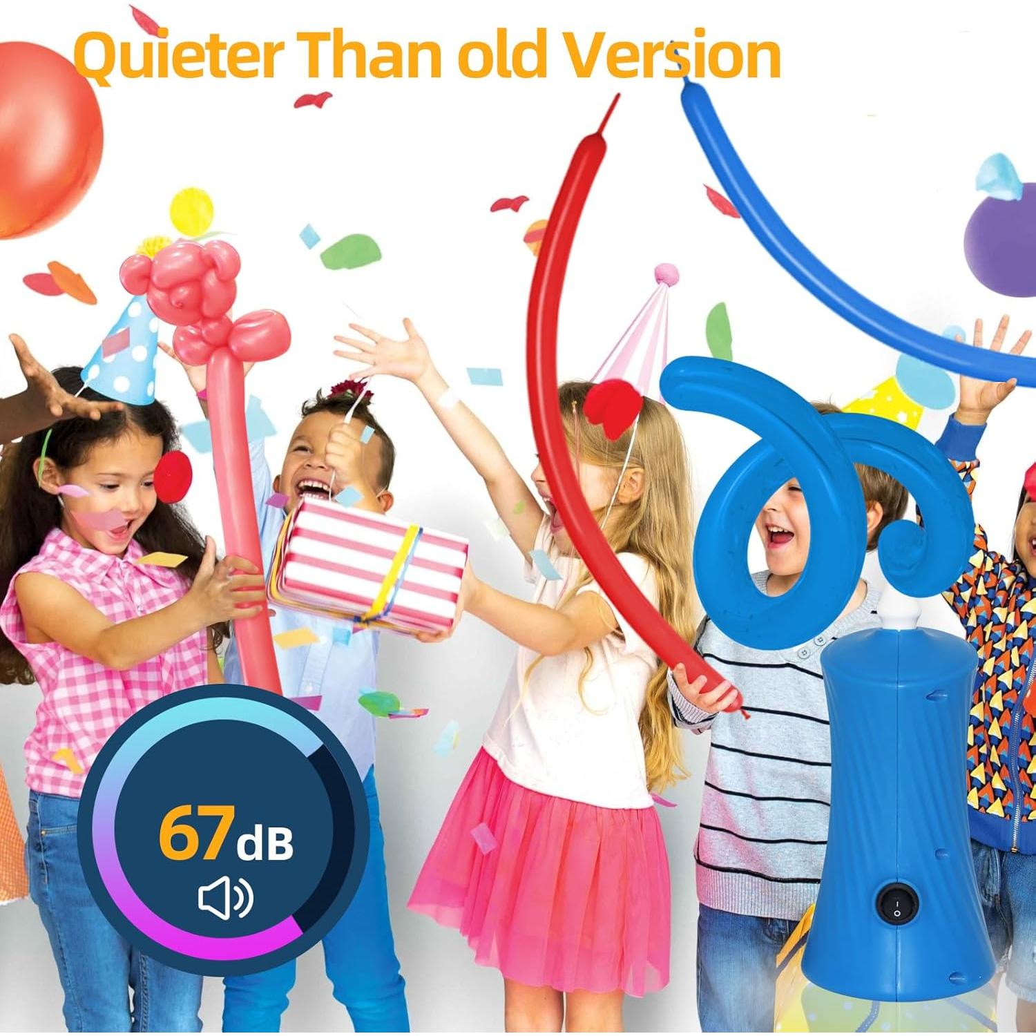 Bomba de globo eléctrica Voircoloria 260, inflador automático portátil