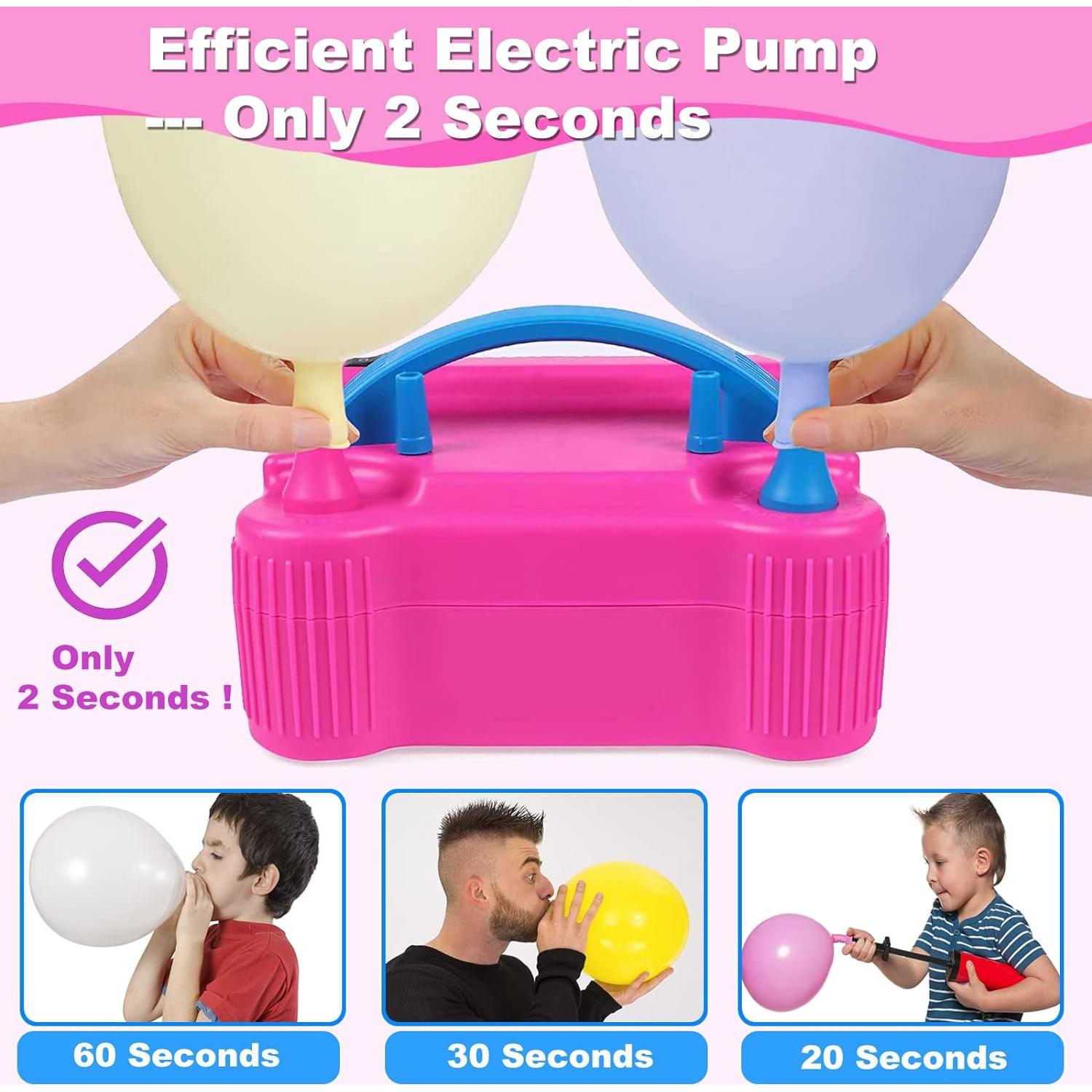 Kit de Arco de Globos iRabey 3m con Bomba Eléctrica y 100 Globos