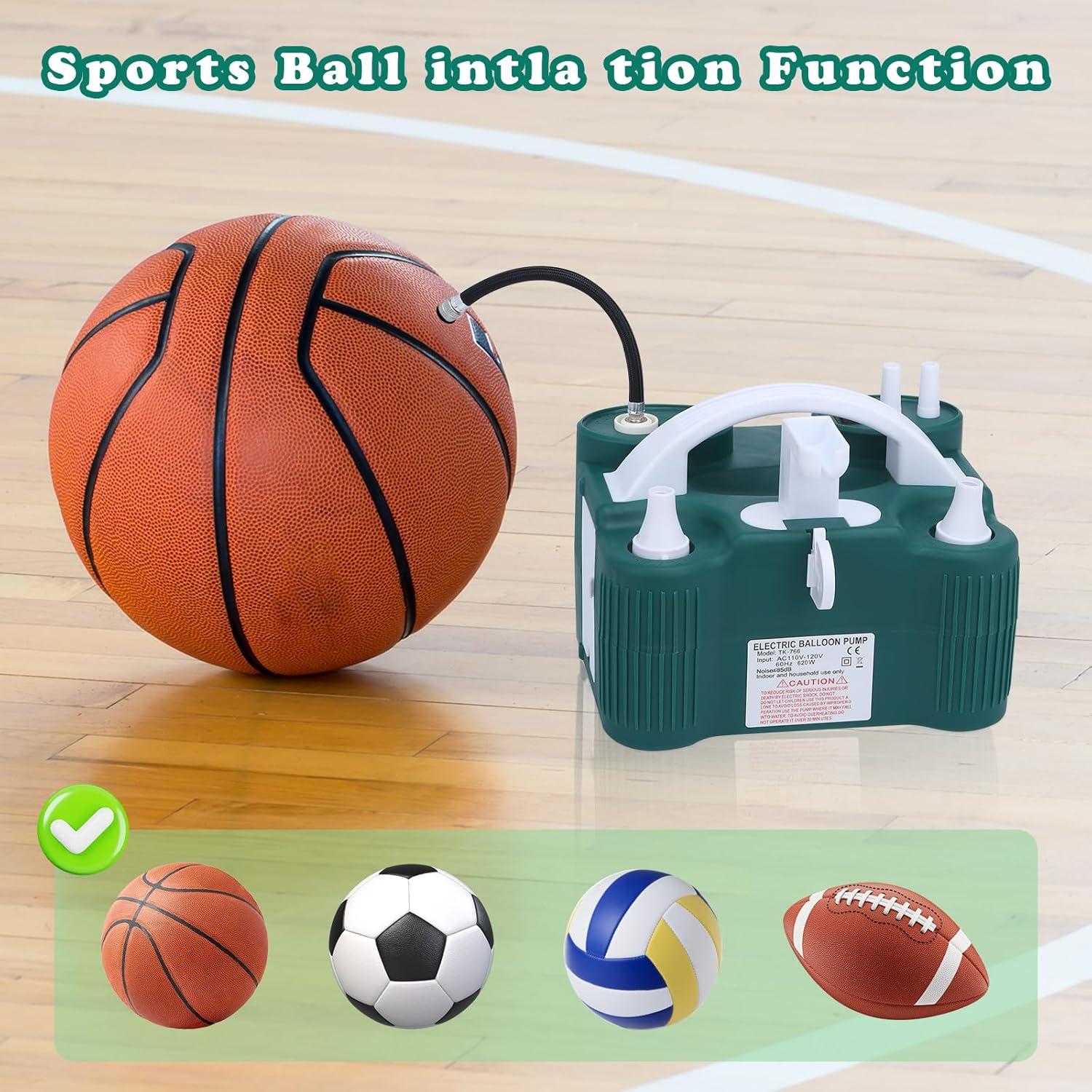 Bomba de aire eléctrica New Meetall 4 en 1 para globos y flotadores