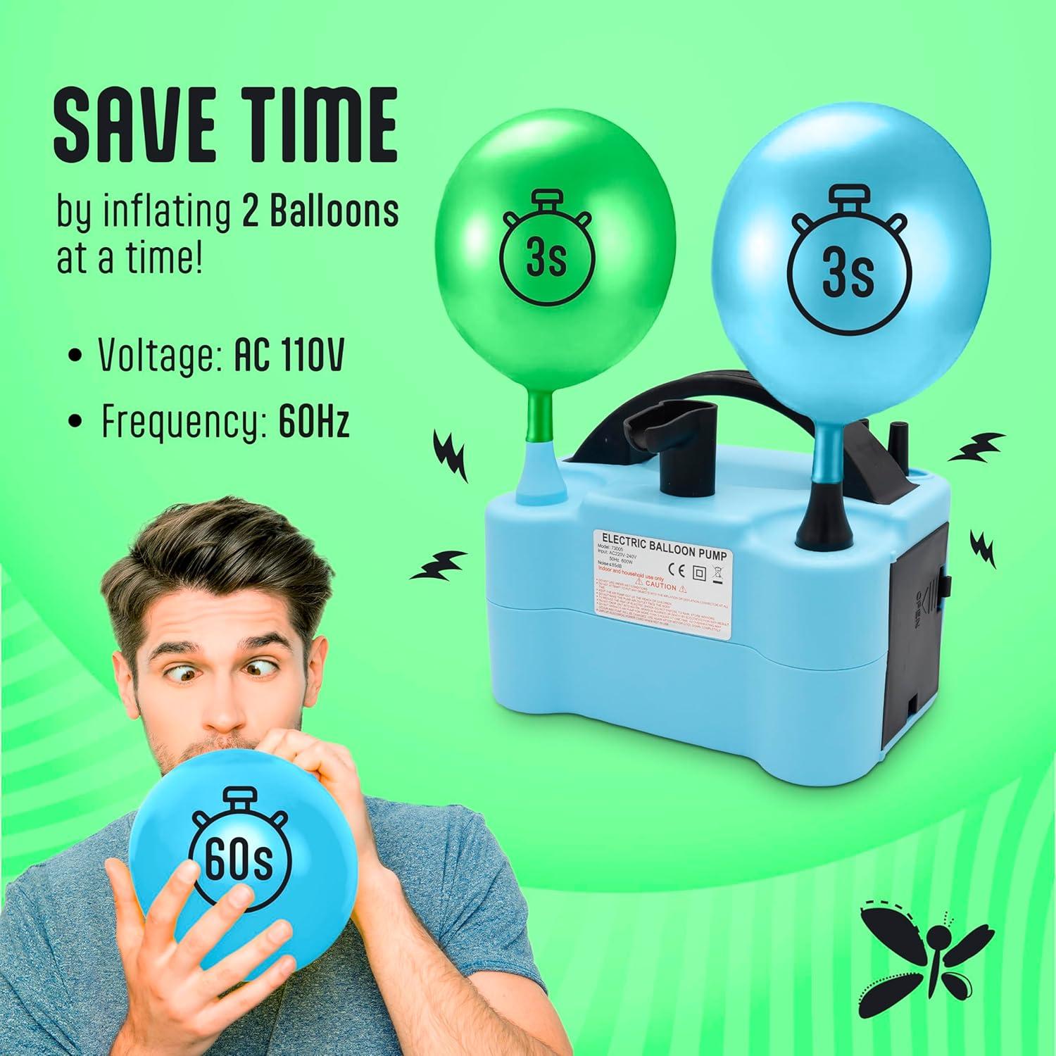 Bomba de Globo Eléctrica COZY GREENS 600W Doble Boquilla