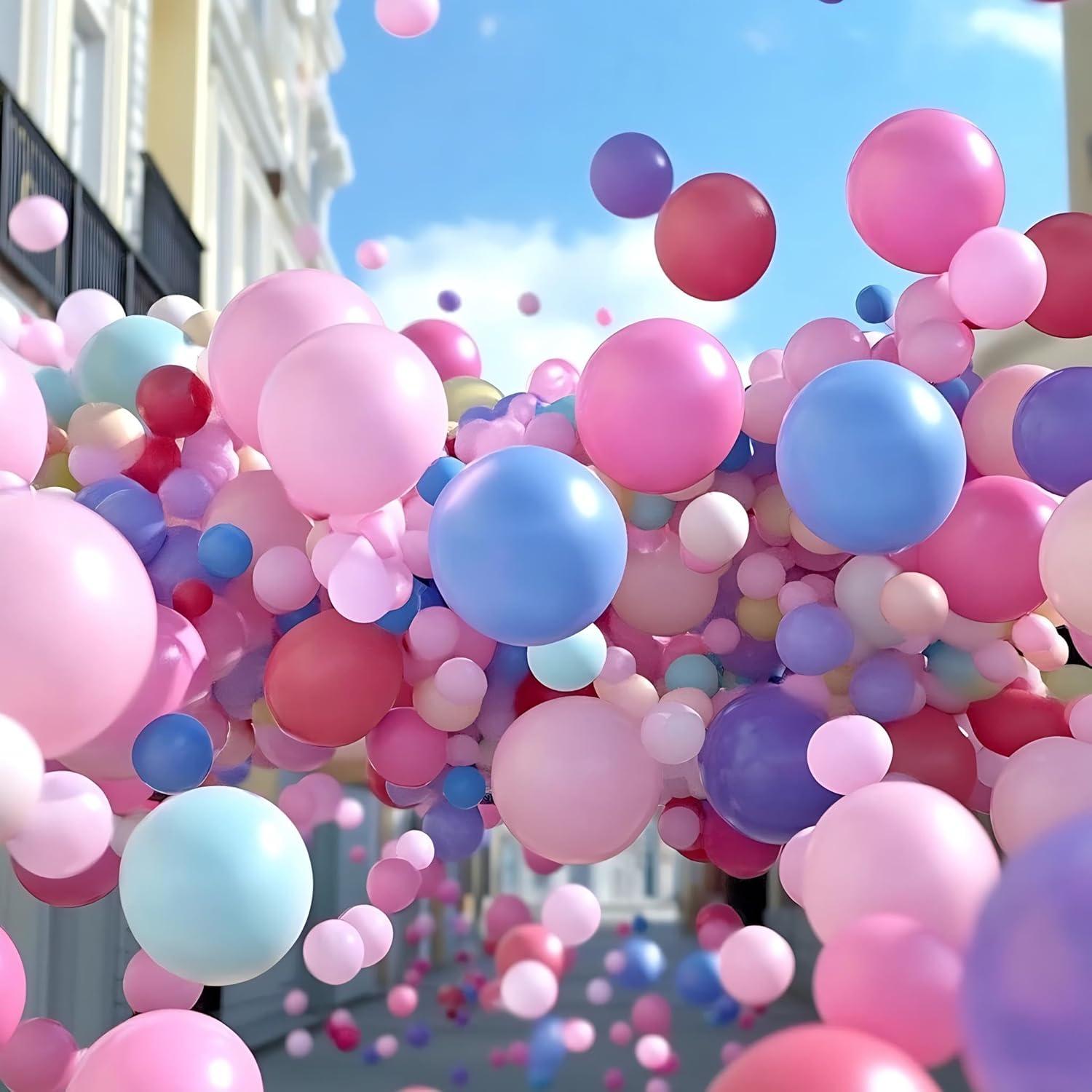 Bomba de Globo Eléctrica MontValent 1 - Inflador Portátil Rosa