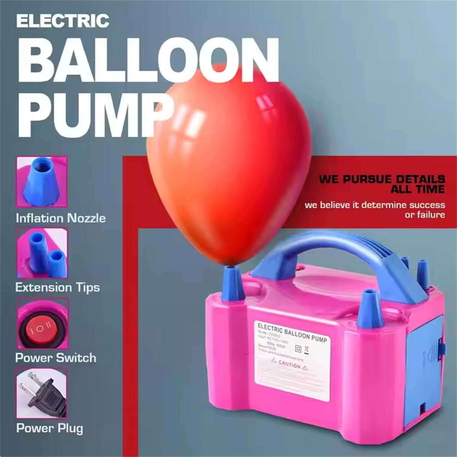 Bomba de Globo Eléctrica HBFVG 600W Doble Boquilla 110V