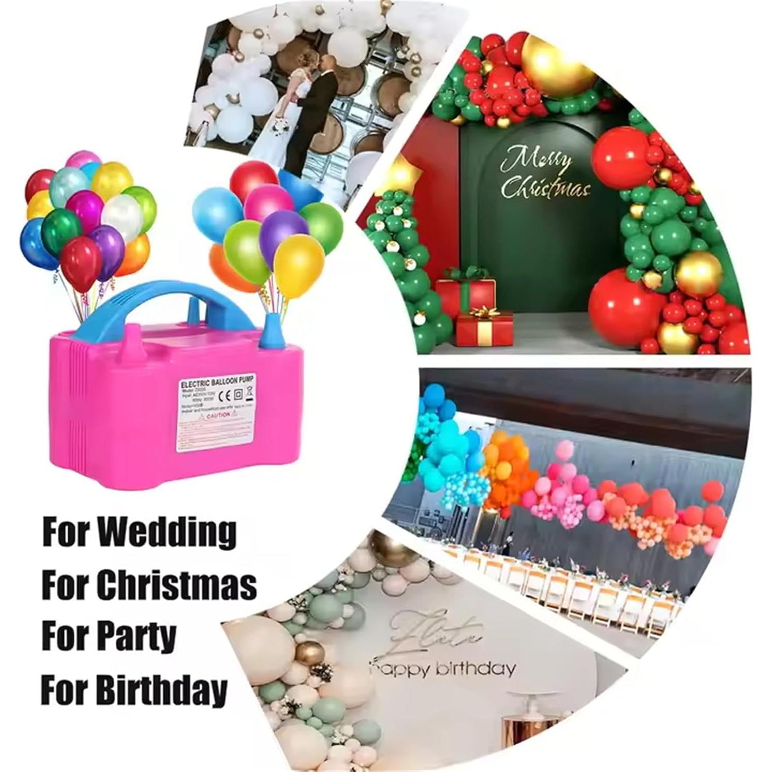 Bomba de Globo Eléctrica HBFVG 600W Doble Boquilla 110V