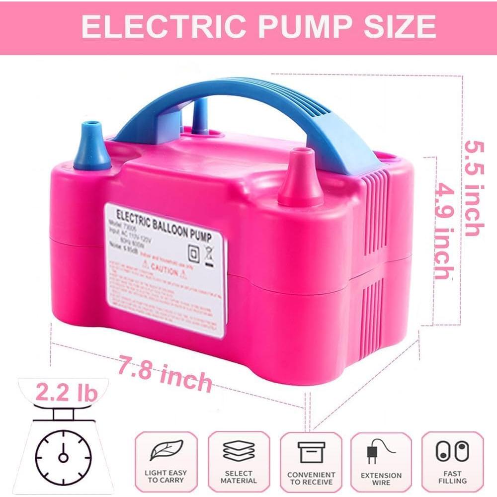 Bomba de Aire Eléctrica YehTrum 600W Portátil para Globos