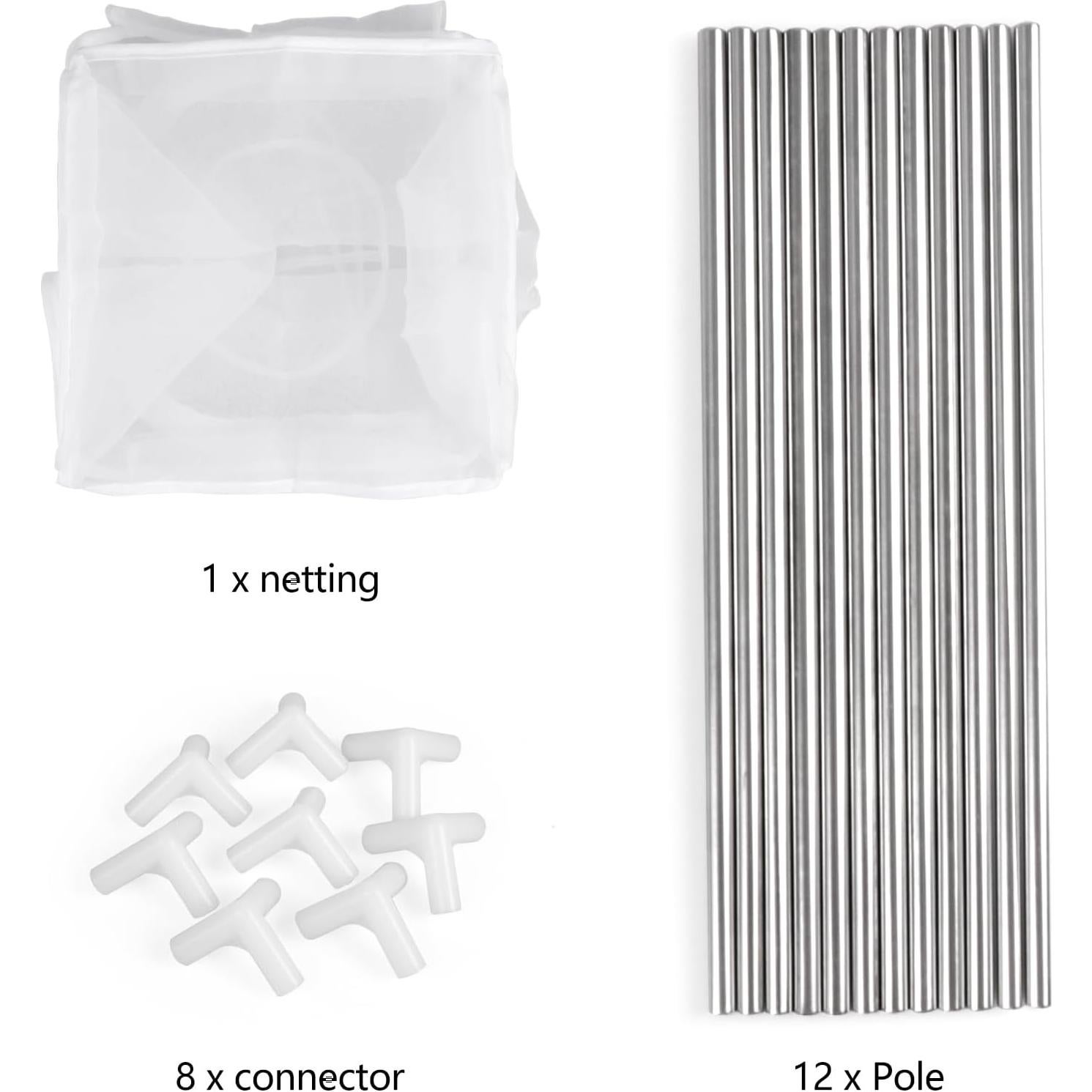 Caja de Cría de Insectos RESTCLOUD 30.48x30.48 cm Malla Nylon