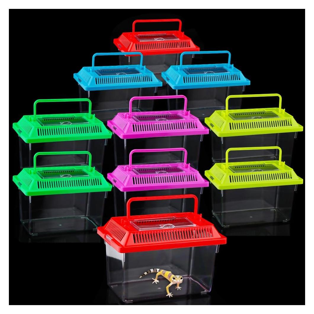 Paquete de 10 Transportadores de Reptiles DQITJ 17.78x10.92 cm