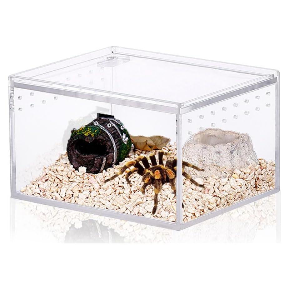 Caja de Cría de Reptiles JOBEDE 10.4x8.4x6.4 cm Acrílico