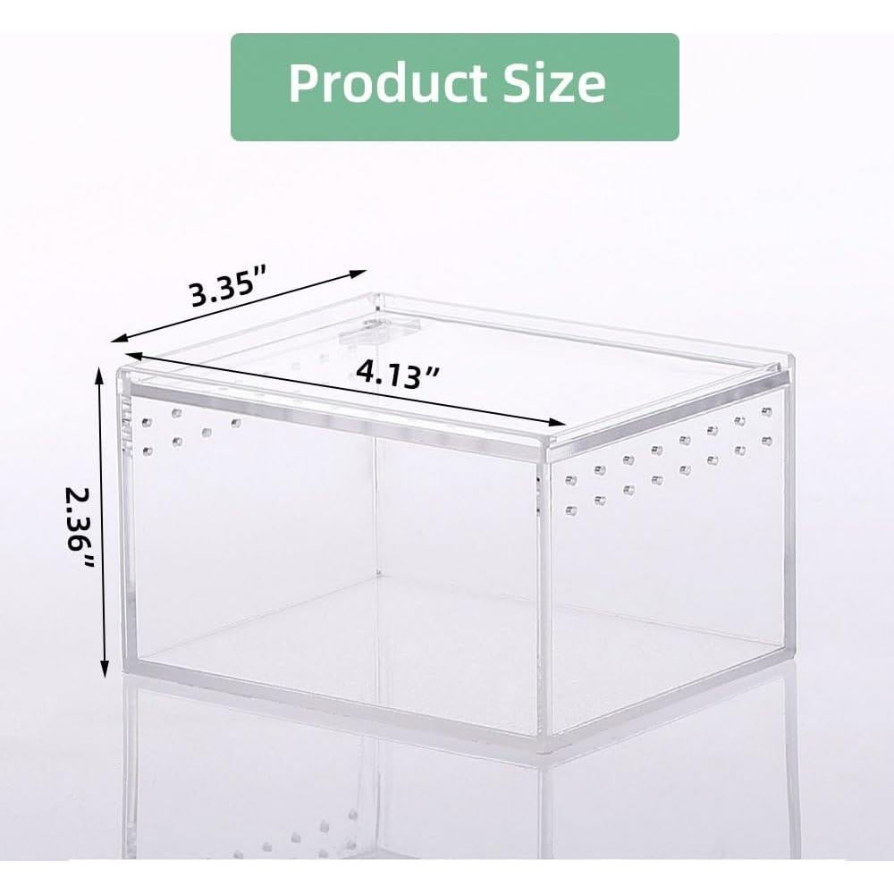 Caja de Cría de Reptiles JOBEDE 10.4x8.4x6.4 cm Acrílico