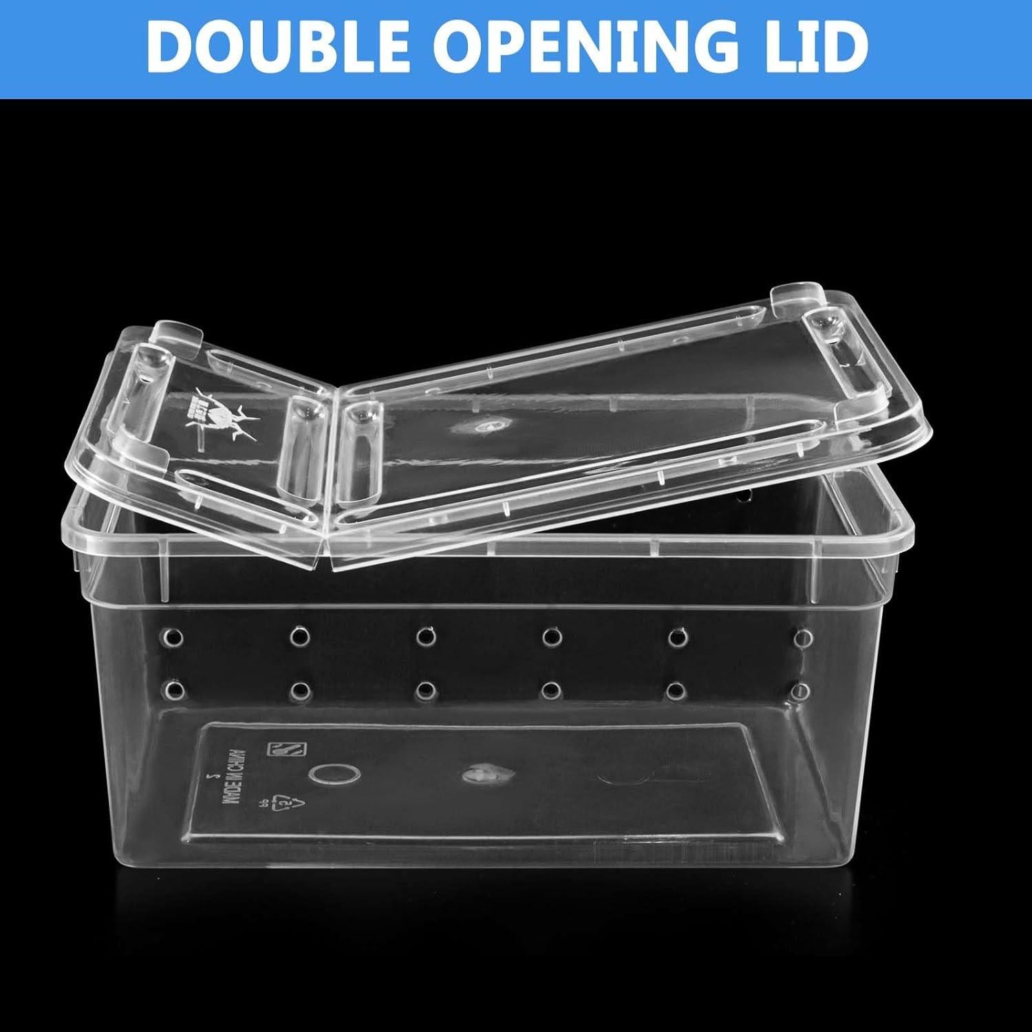 6 Terrarios Mini para Arañas y Reptiles Harhana 12.95x7.87cm