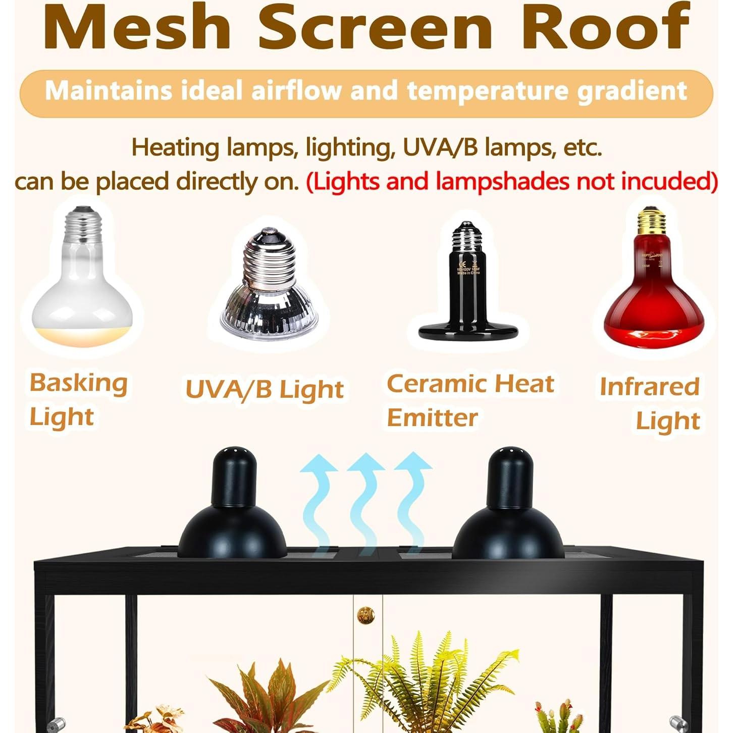 Tanque Reptil Prolee 62 Galones Negro 101.6x50.8x120.9 cm