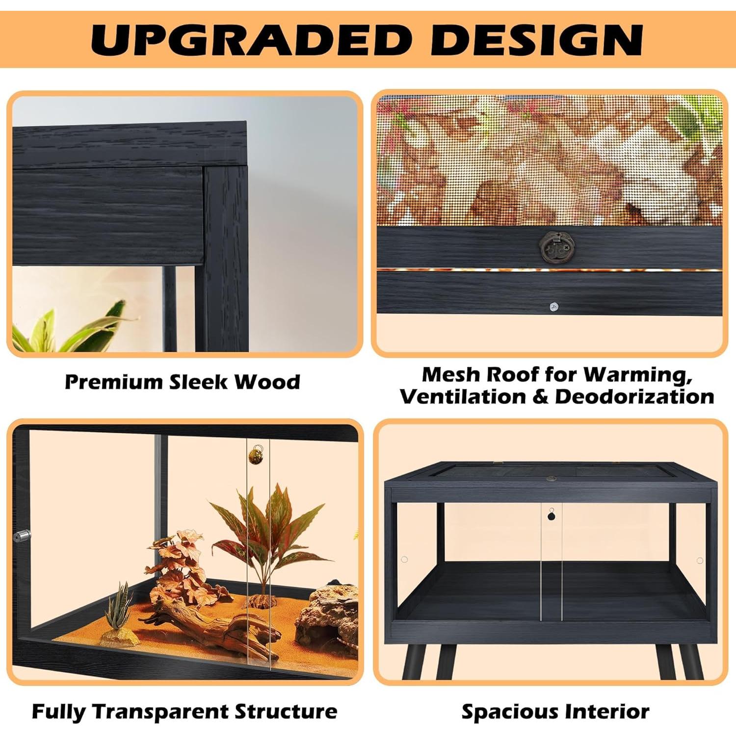 Tanque Reptil Prolee 62 Galones Negro 101.6x50.8x120.9 cm