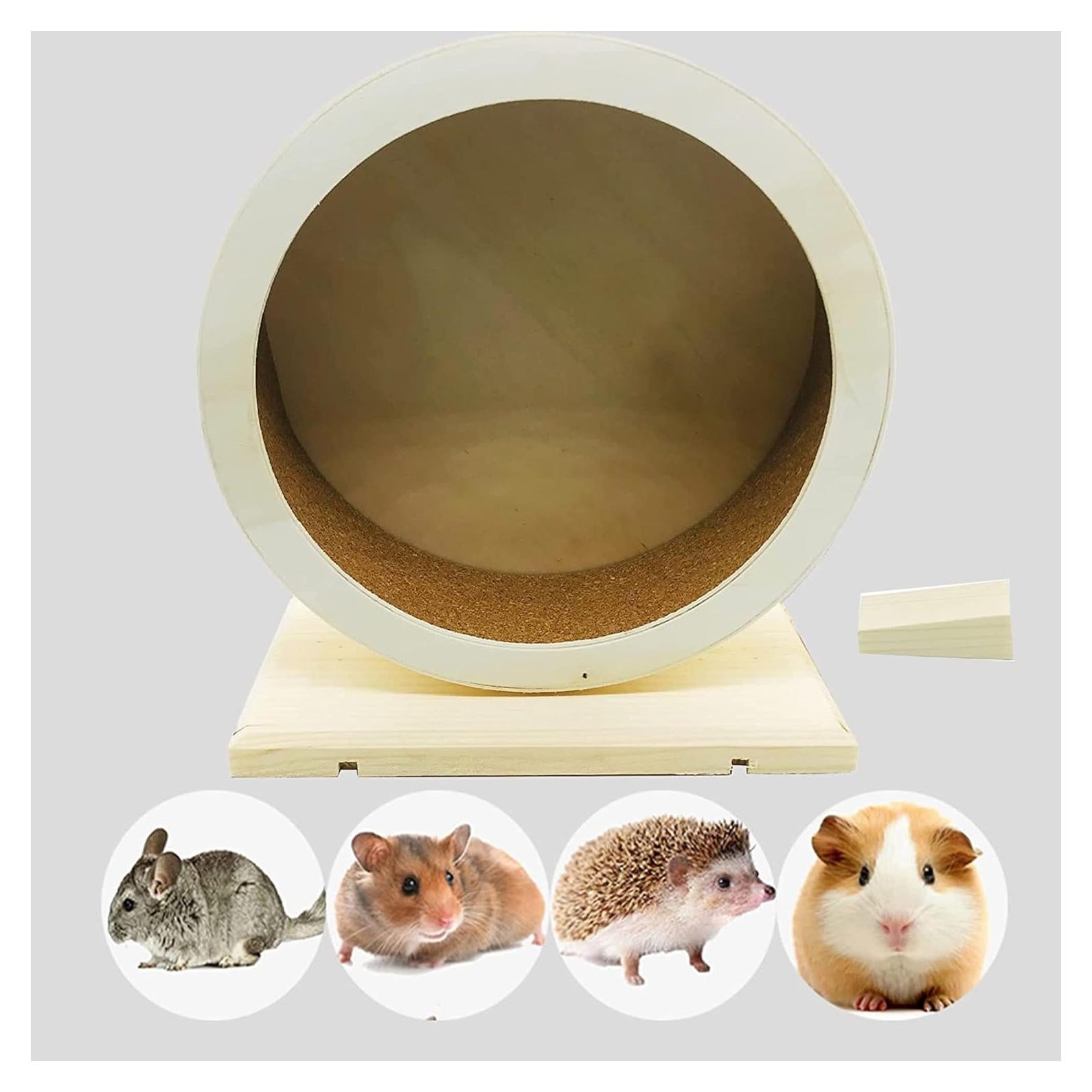 Rueda de Correr de Madera para Hámster Clais 17.5cm Silenciosa