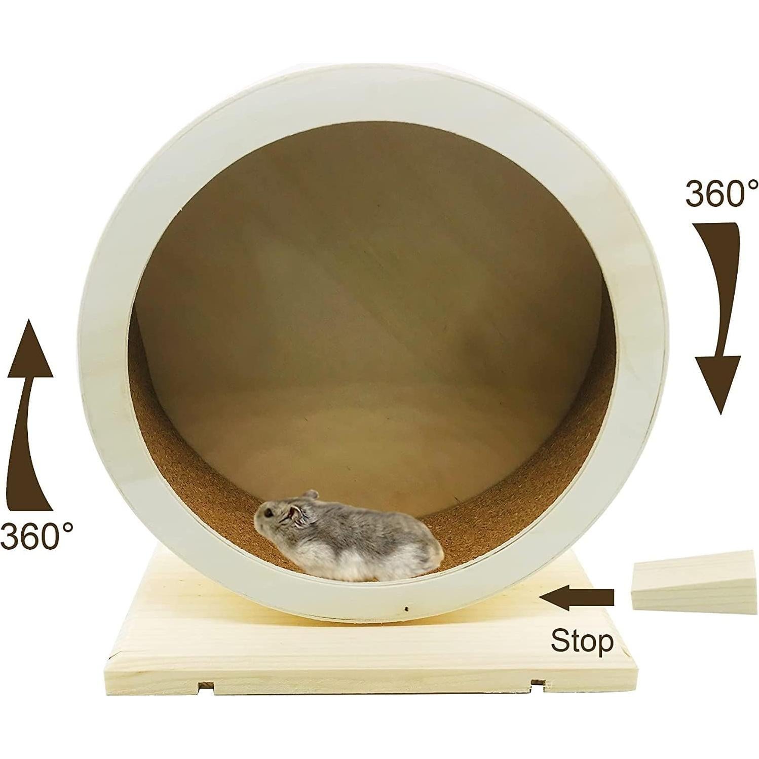 Rueda de Correr de Madera para Hámster Clais 17.5cm Silenciosa