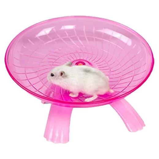 Rueda de Ejercicio para Hámster Litewood 18cm Rosa Silenciosa