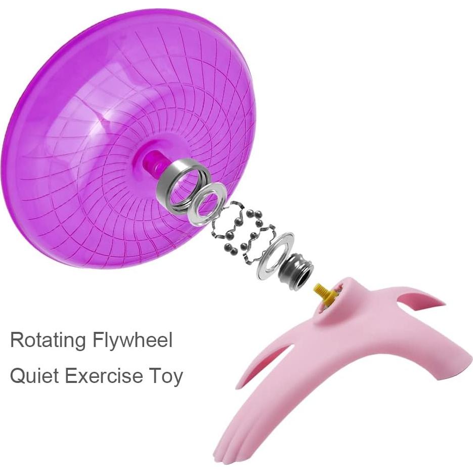 Rueda de Ejercicio para Hámster Litewood 18cm Rosa Silenciosa