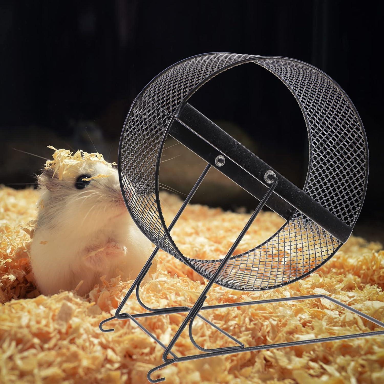 Rueda de Ejercicio Silenciosa UKCOCO 25.4 cm para Hámsters