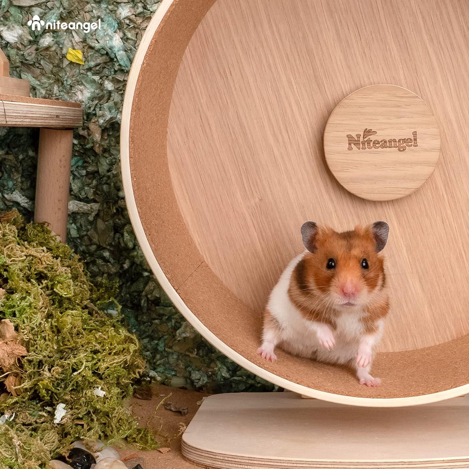 Pista de Correr de Corcho Niteangel Mediana para Hámster