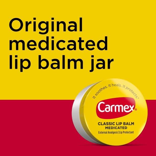 Bálsamo Labial Medicado Carmex Clásico 14.18 g (Paquete de 2)
