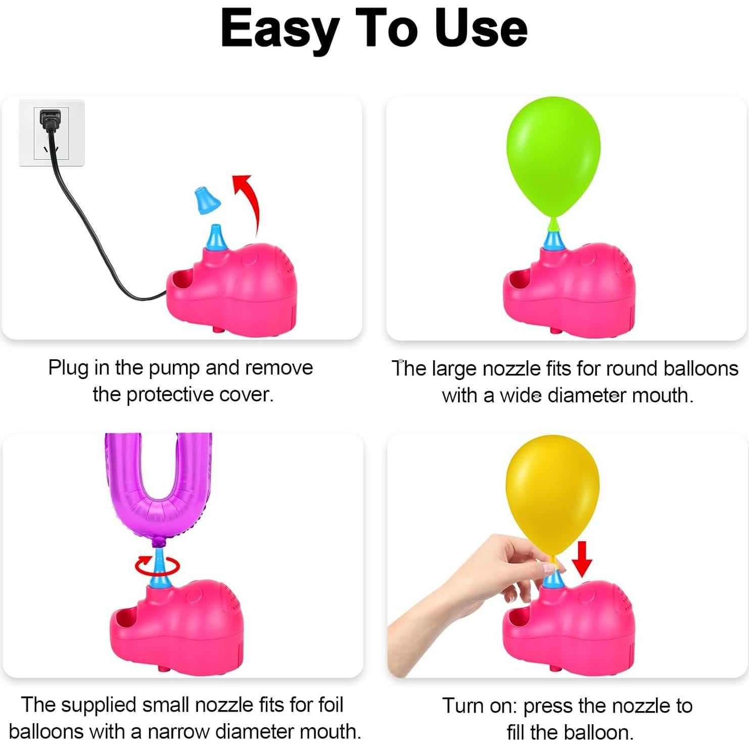 Bomba de Globo Eléctrica LIBERRWAY 400W 650 LPM Portátil