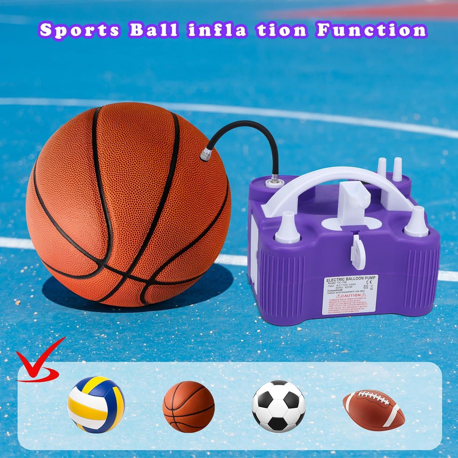 Bomba de aire eléctrica New Meetall 4 en 1 para globos y flotadores