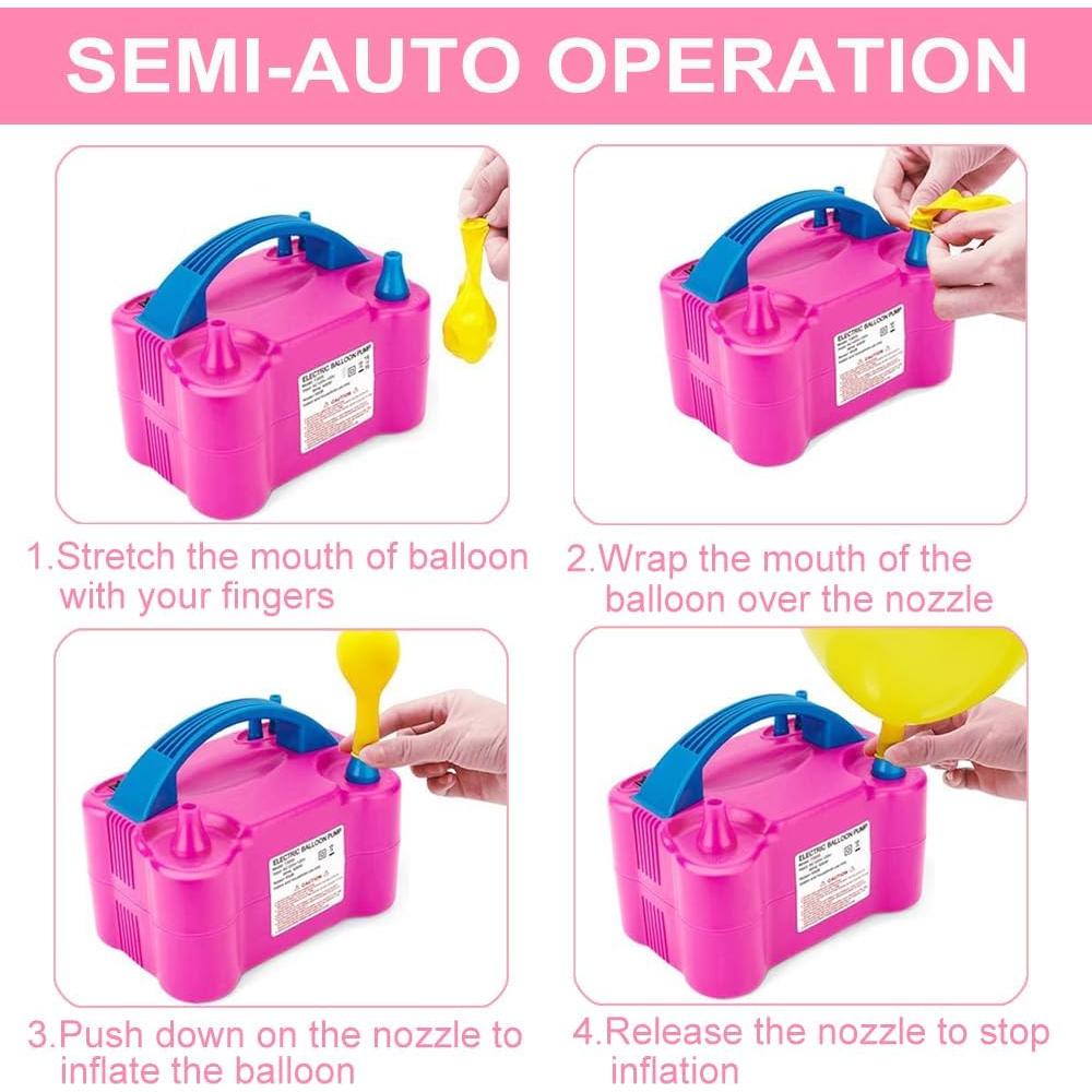 Bomba de Globo Eléctrica JerDorgo con Accesorios 110V