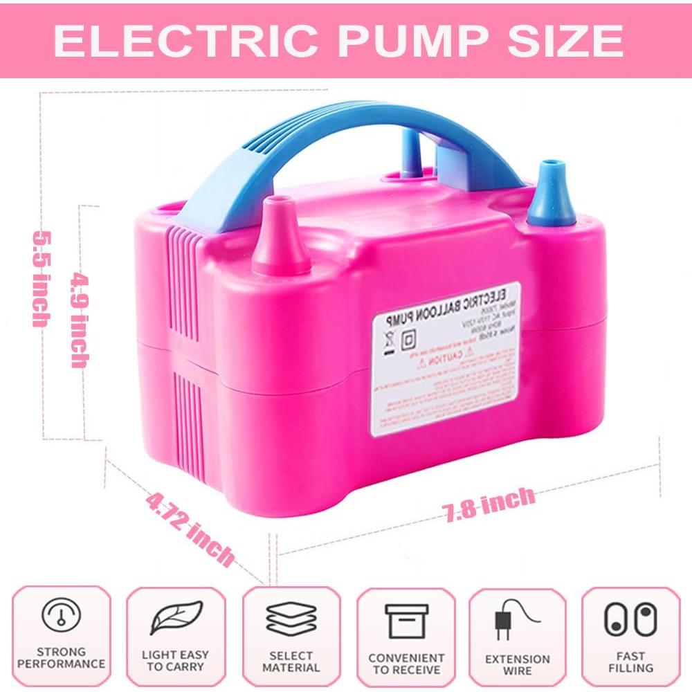 Bomba de Globo Eléctrica JerDorgo con Accesorios 110V