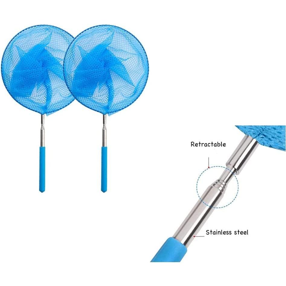 4 Redes para Insectos Retráctiles MAGIKON 20.3 cm Azul