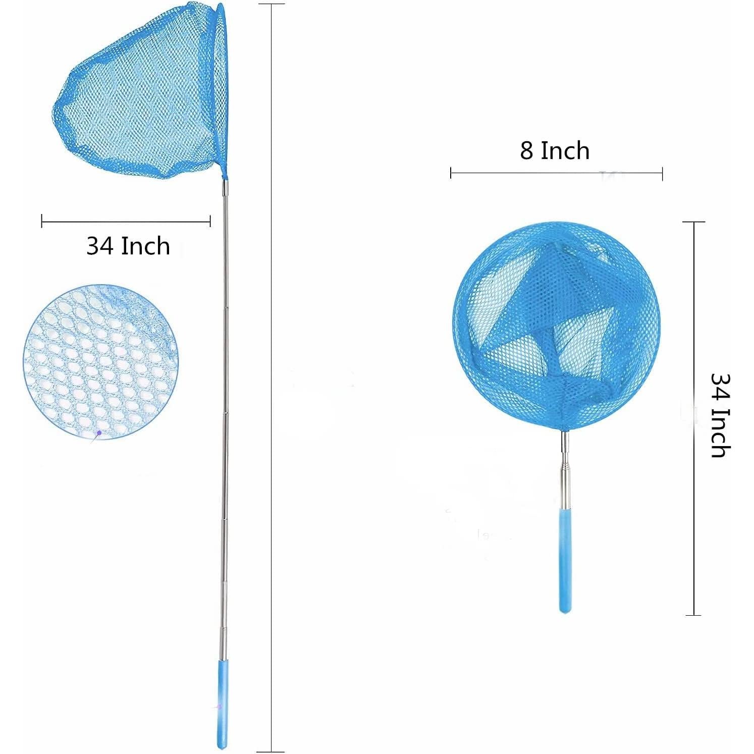 4 Redes para Insectos Retráctiles MAGIKON 20.3 cm Azul